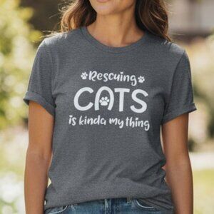 Rescuing Cats Is Kinda My Thing Graphic Tee